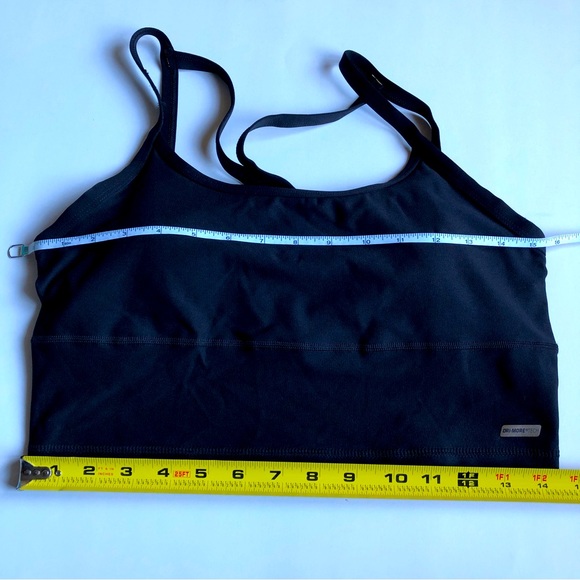 NEW Cami Bralette Racerback Straps Removable Pads Medium Black Women NWOT - Picture 9 of 16